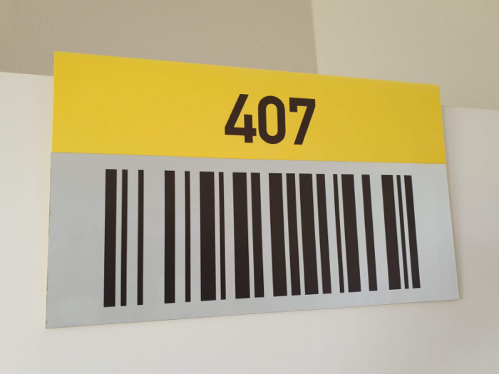 Longrange Etiketten mit Winkel Beispiel