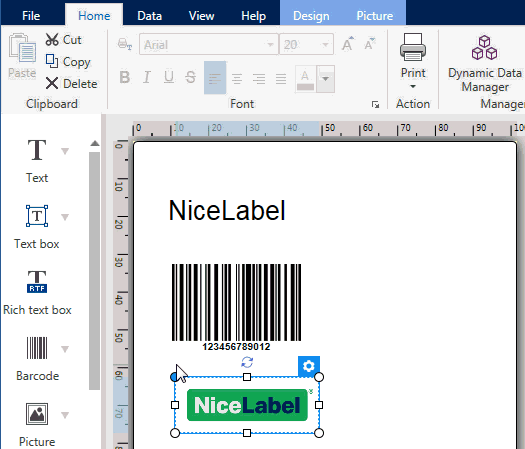 Screenshot NiceLabel Designer Stand 2017