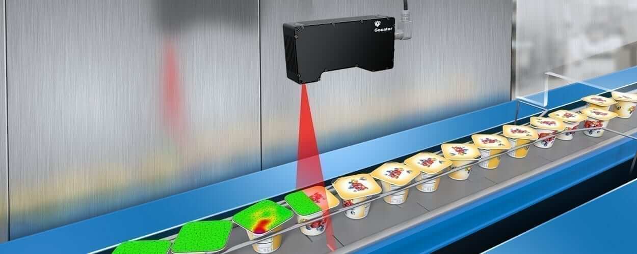 LMI Gocator 3D-Bildverarbeitung Lebensmittelindustrie Einsatzgebiet Inspektion der Dichtheit